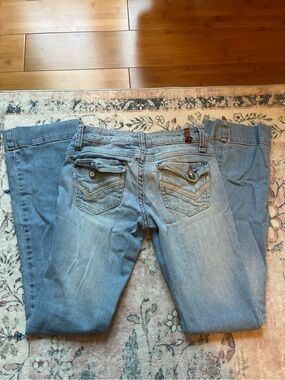 ZD vintage y2k low rise boot cut jeans